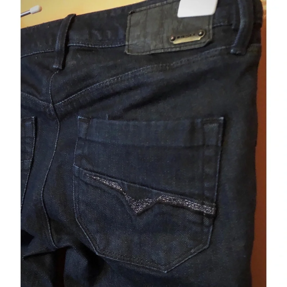 Dark Wash Nevy Stretch Ankle Jeans - Picture 6 of 7